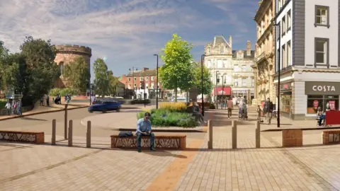 Cumberland Council Computer generated picture of station