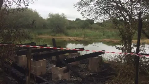 Twitter/ @Cardigan_NPT Burnt kingfisher hide