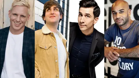 Instagram Jamie Laing, Stevie Blaine, Russell Kane and Leon McKenzie