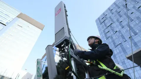 Getty Images 5G equipment in Seoul