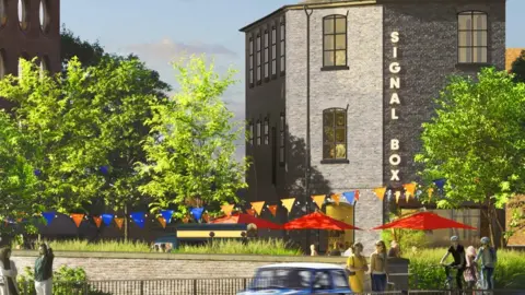 Capital&Centric CGI of plans for signal box