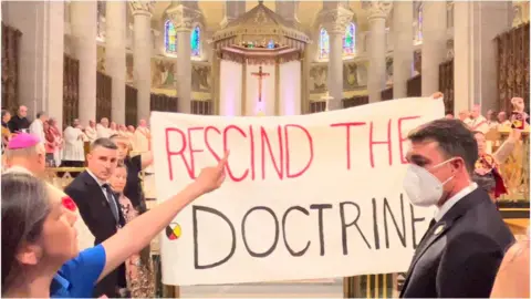 Reuters Protest against Doctrine of Discovery