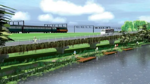 Reading Borough Council Proposed MRT scheme visual