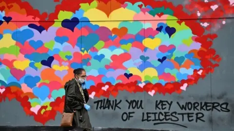 AFP/Getty Images Leicester lockdown