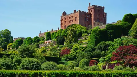Graham Thomas Powis Castle in Welshpool in the sunshine