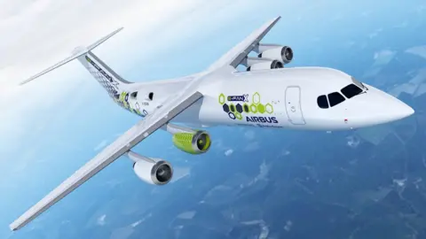 Airbus Graphic of E-Fan X plane