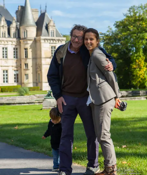Le Gallais Three generations - Charlotte Le Gallais with her father and son
