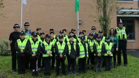 Caerphilly Council The children from Lansbury and the surrounding streets had to go through a selection and interview process to gain their positions