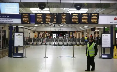 Reuters Victoria Station during previous strike