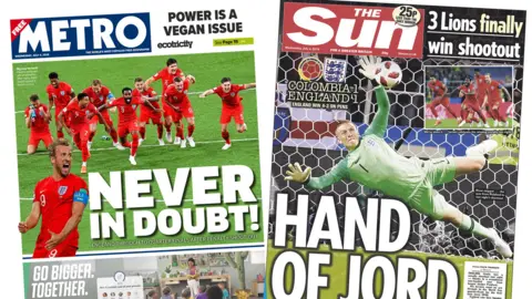 Newspaper headlines banner image