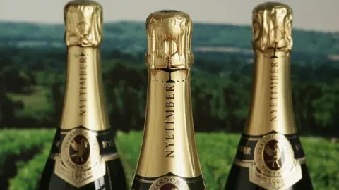 Getty Images Three Nyetimber bottles