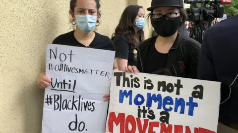 Ceri Menendez and Cindy Sweeting at the DC protest on Saturday 6 June