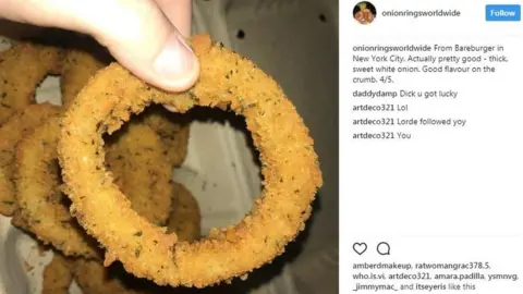 Instagram A screen grab from the account