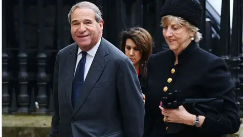 Getty Images Lord Brittan and his wife Diana
