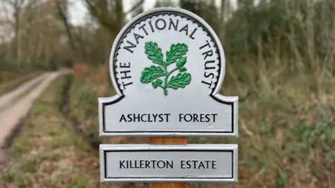 BBC Ashclyst Forest sign