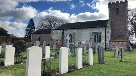 RAF crew graves in churchyard