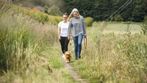 Getty Images Friends walking