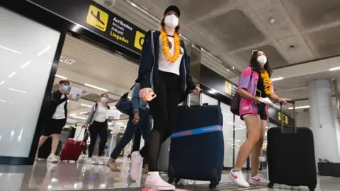 Getty Images Palma airport arrivals