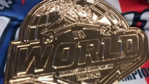 Dean Bolt World Champion Medal