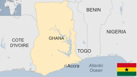 Map of Ghana