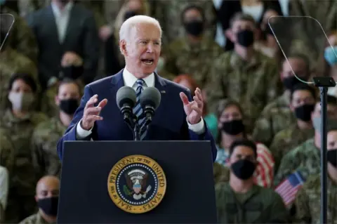 Reuters Joe Biden at Mildenhall