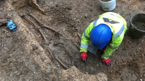 St Albans Cathedral 12th Century burial