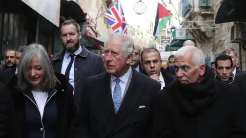 PA Media/Frank Augstein Prince of Wales in Bethlehem