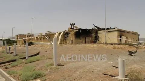 @aeoinews Photograph, posted by Atomic Energy Organization Of Iran, purportedly showing damaged building at Natanz uranium enrichment facility (2 July 2020)