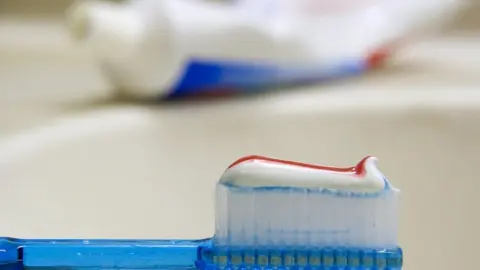 AFP Toothbrush and toothpaste