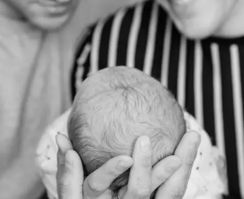 Dustin Lance Black/Instagram Lance, Tom and the baby