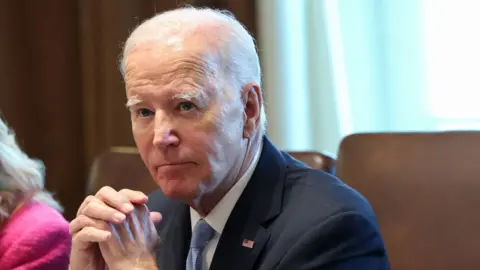 Getty Images Joe Biden at a September cabinet meeting