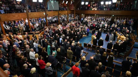 Getty Images The opening ceremony takes place at the start of The General Assembly on May 18, 2019 in Edinburgh, Scotland