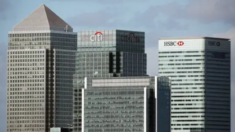 Getty Images Canary Wharf skyline