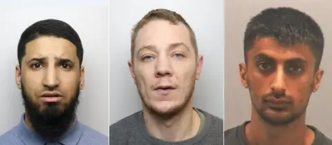 Northumbria Police Mugshots of the tree men