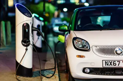 Getty Images Electric vehicle charging