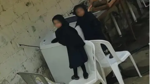 Raffi Berg Surveillance picture of children in Lev Tahor compound in Mexico