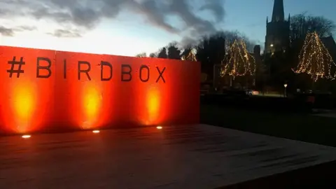 Bromsgrove District Council Birdbox sign