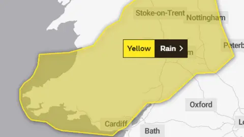 Met Office Weather warning map