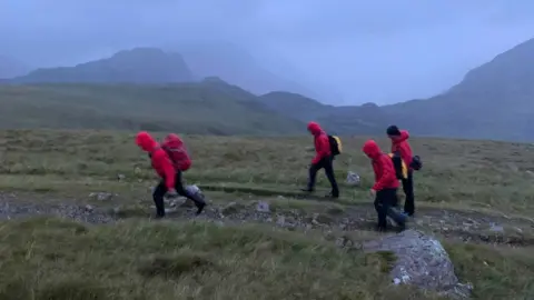 Keswick Mountain Rescue The team carrying out the rescue