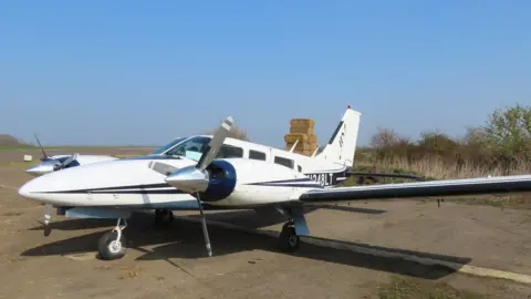 NCA The plane used in the smuggling plot