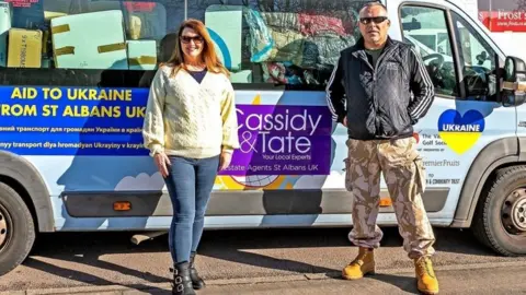 PA Media Graham and Angela Coton, from St Albans, Hertfordshire