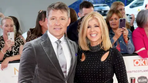 PA Media Ben Shephard (left) and Kate Garraway attending the National Television Awards 2021