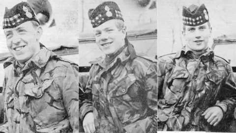 Three Scottish Soldiers Campaign For Justice Fusilier Dougald McCaughey, Fusilier Joseph McCaig and Fusilier John McCaig