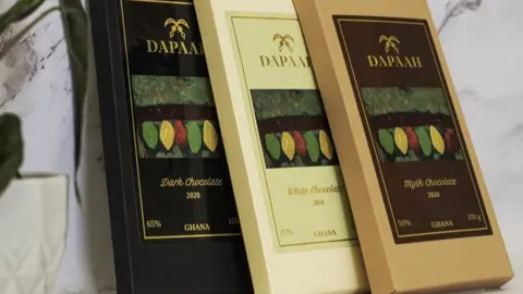 Dapaah Chocolate Bars of chocolate