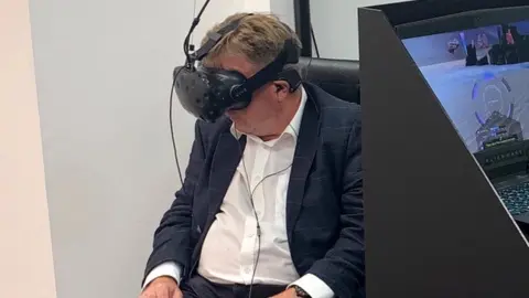 NeuroPro Michael Dempsey wearing headset