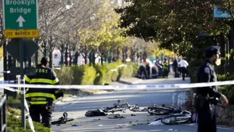 EPA Mangled bikes in Lower Manhattan