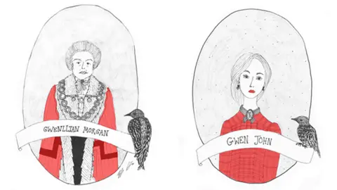 Efa Lois Gwenllian Morgan and Gwen John