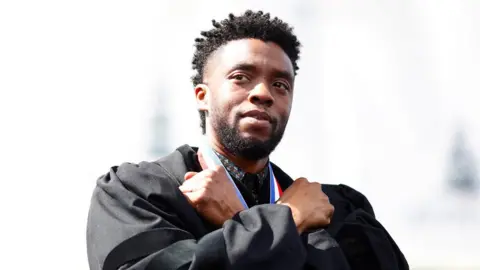 Reuters Chadwick Boseman at the commencement address