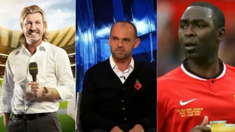 BBC/BBC/PA (Left to right) Robbie Savage, Danny Murphy and Andrew Cole