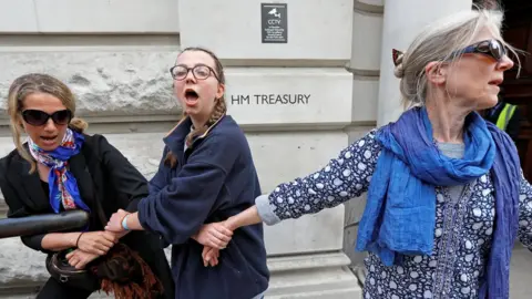 Reuters Protesters at Treasury